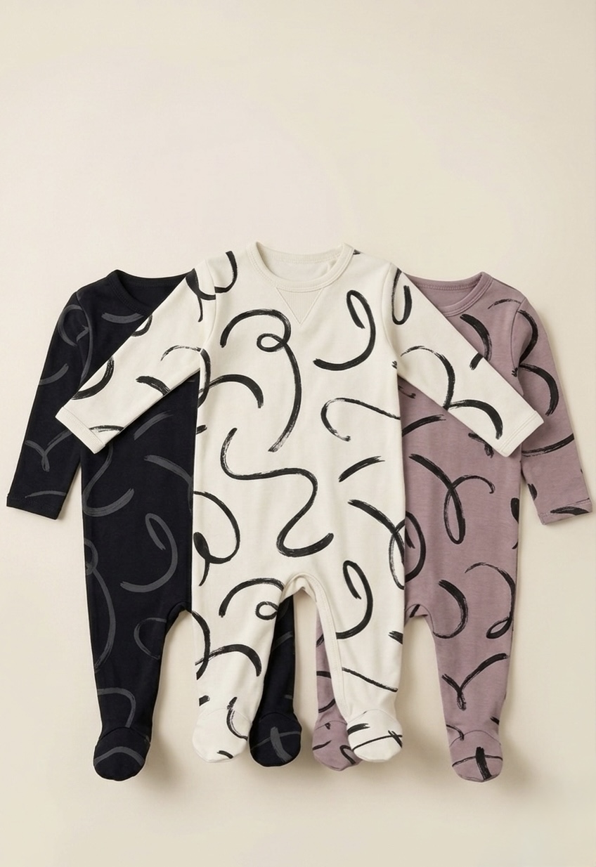 Confidential baby boutique brand, seasonal storytelling and signature print design by Elle & Reid, view 2