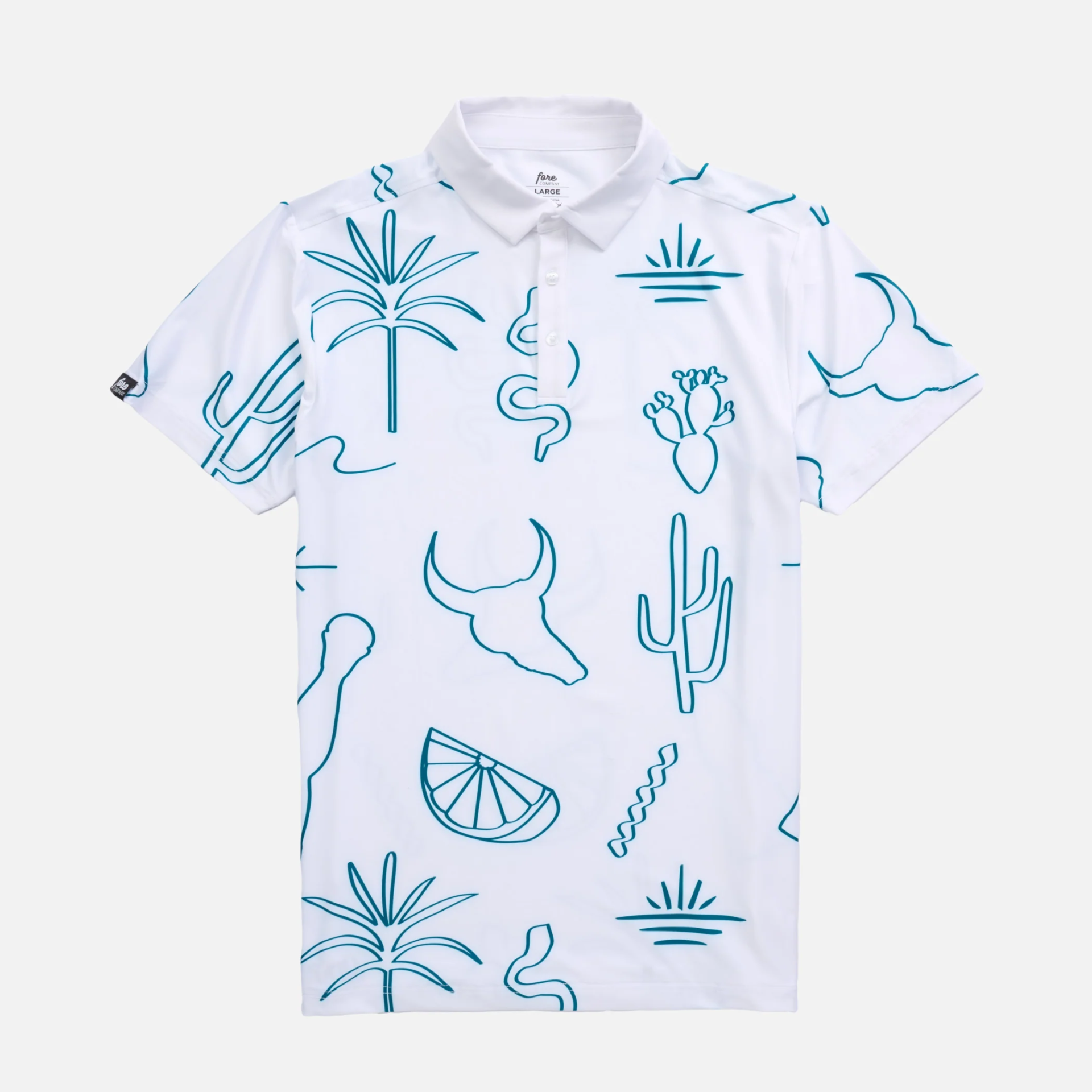 FORE Company modern golf apparel collection, Rooted in Golf graphic tee and signature polos designed by Elle & Reid, view 5